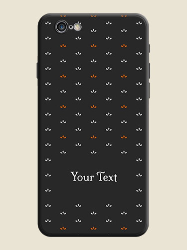 Custom Simple Pattern With Custom Text On Space Black Personalized Soft Matte Phone Covers -Apple Iphone 6 - alternate view