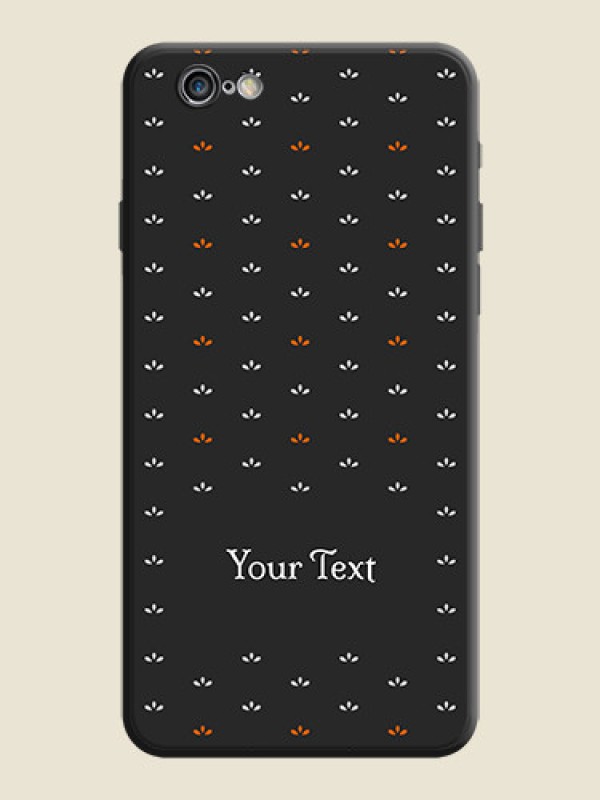 Custom Simple Pattern With Custom Text On Space Black Personalized Soft Matte Phone Covers -Apple Iphone 6S Plus - alternate view