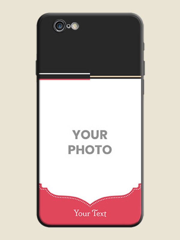 Custom Classic Plain Design with Name - Photo on Space Black Soft Matte Phone Cover - iPhone 6S - alternate view