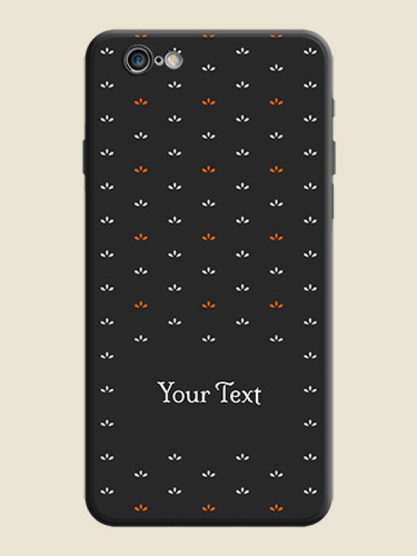 Custom Simple Pattern With Custom Text On Space Black Personalized Soft Matte Phone Covers -Apple Iphone 6S - alternate view