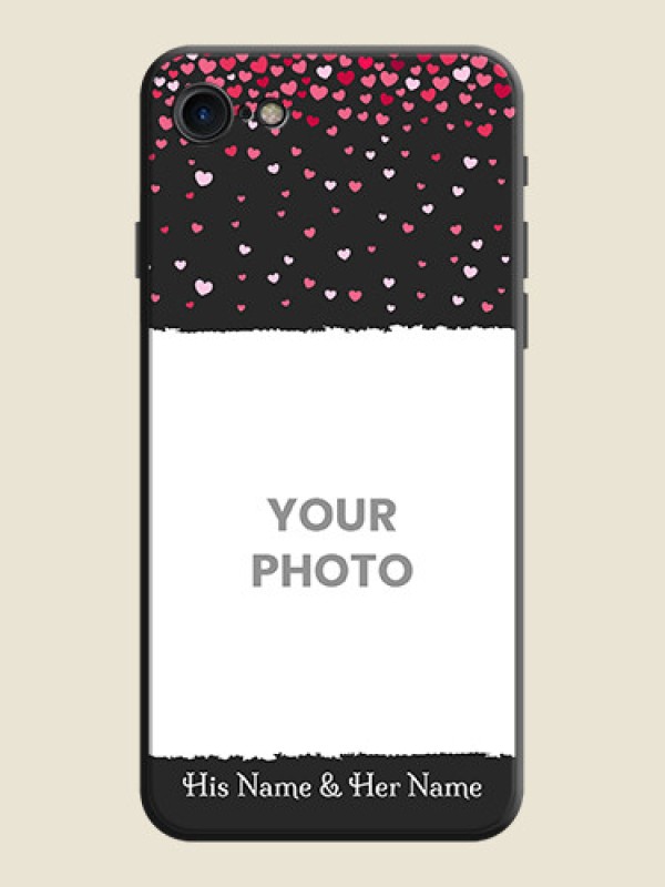 Custom Fall in Love with Your Partner  - Photo on Space Black Soft Matte Phone Cover - iPhone 7 - alternate view