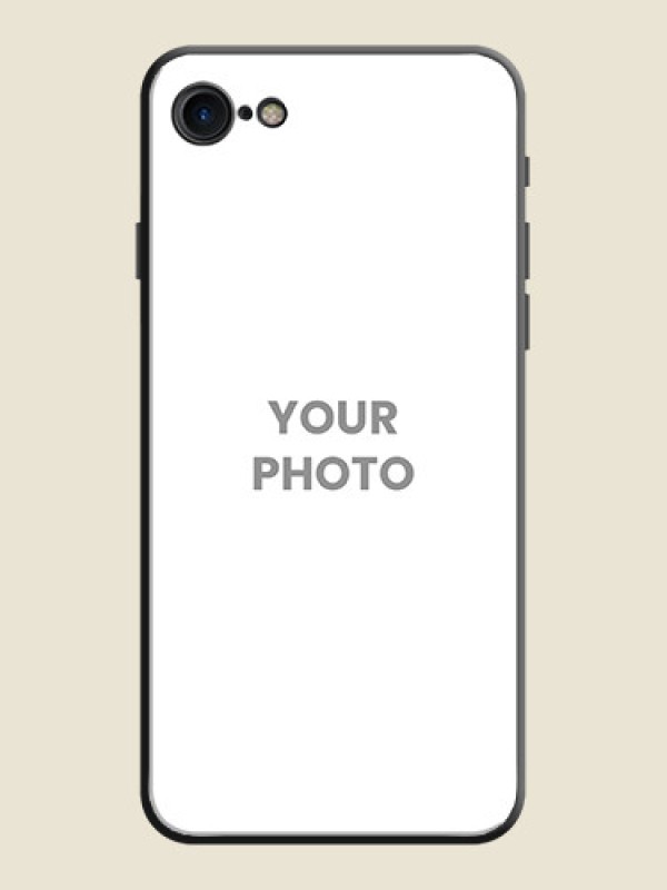 Custom Full Single Pic Upload On Space Black Personalized Soft Matte Phone Covers -Apple Iphone 7 - alternate view