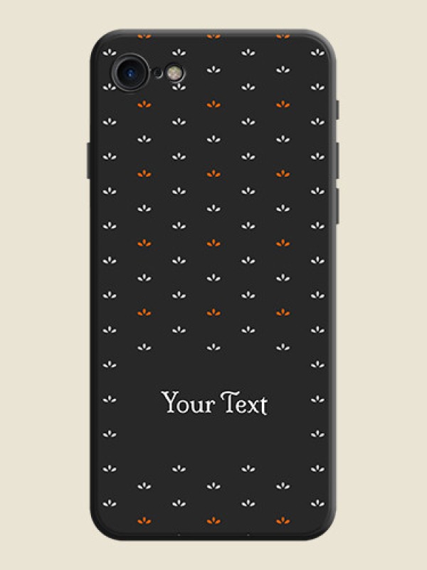 Custom Simple Pattern With Custom Text On Space Black Personalized Soft Matte Phone Covers -Apple Iphone 7 - alternate view