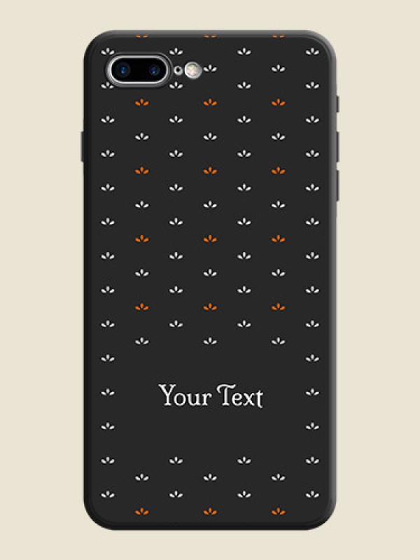 Custom Simple Pattern With Custom Text On Space Black Personalized Soft Matte Phone Covers -Apple Iphone 8 Plus - alternate view