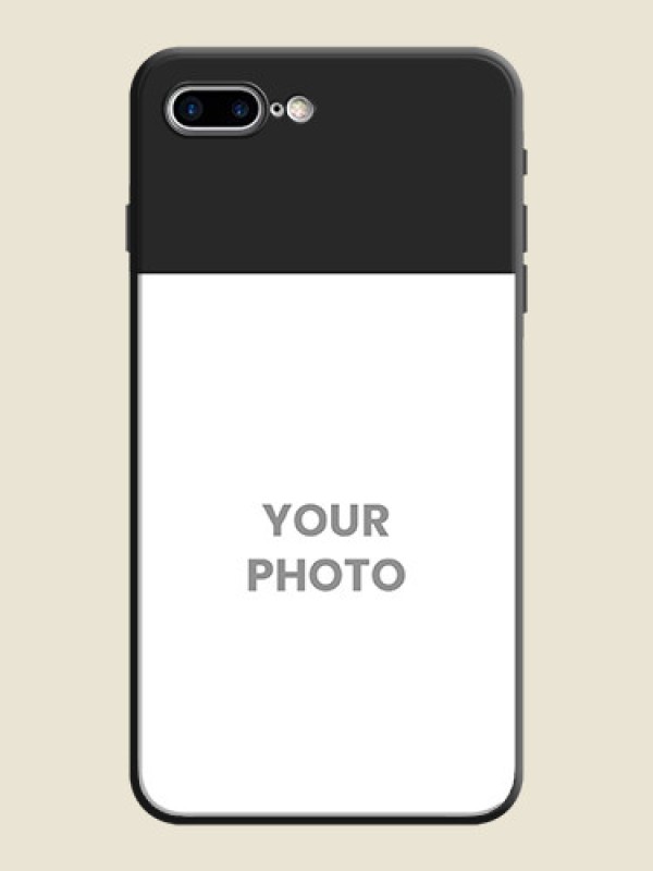Custom Image Upload With Space Black Color On Custom Soft Matte Mobile Back Cover - iPhone 8 Plus - alternate view
