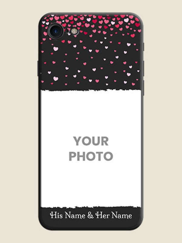 Custom Fall in Love with Your Partner  - Photo on Space Black Soft Matte Phone Cover - iPhone 8 - alternate view