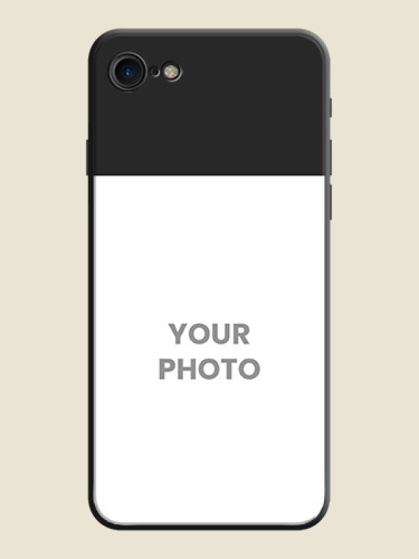 Custom Image Upload With Space Black Color On Custom Soft Matte Mobile Back Cover - iPhone 8 - alternate view