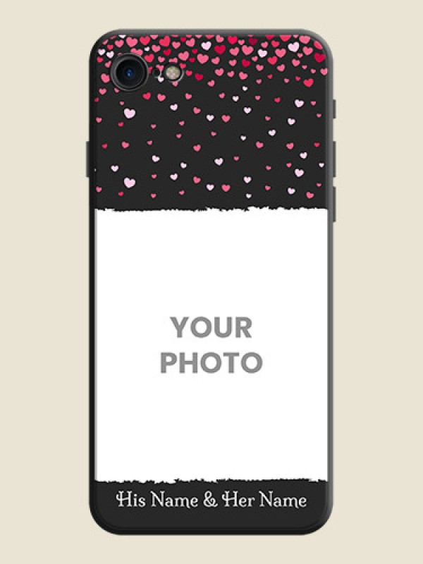 Custom Fall in Love with Your Partner  - Photo on Space Black Soft Matte Phone Cover - iPhone SE 2020 - alternate view