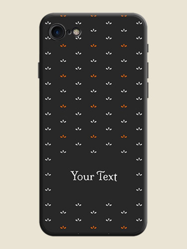 Custom Simple Pattern With Custom Text On Space Black Personalized Soft Matte Phone Covers -Apple Iphone Se 2020 - alternate view