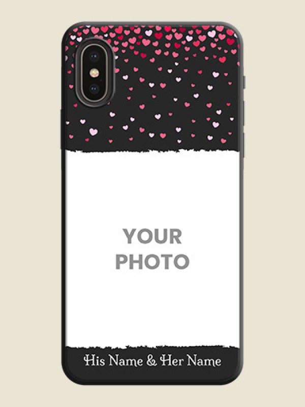 Custom Fall in Love with Your Partner  - Photo on Space Black Soft Matte Phone Cover - iPhone X - alternate view