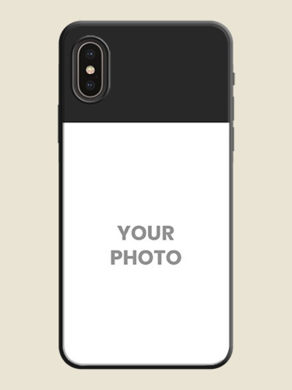 Custom Image Upload With Space Black Color On Custom Soft Matte Mobile Back Cover - iPhone X - alternate view