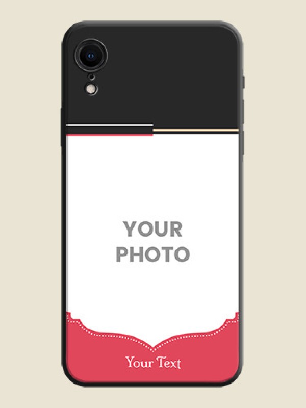 Custom Classic Plain Design with Name - Photo on Space Black Soft Matte Phone Cover - iPhone XR - alternate view