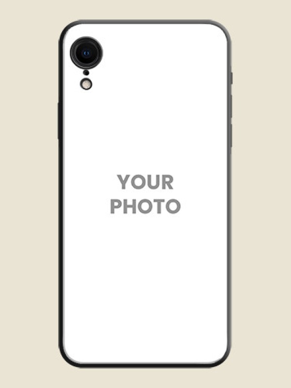 Custom Full Single Pic Upload On Space Black Personalized Soft Matte Phone Covers -Apple Iphone Xr - alternate view