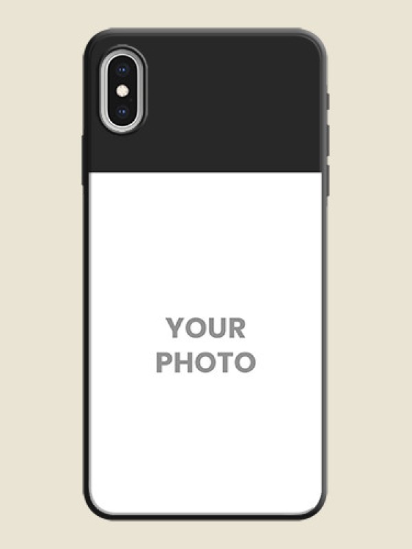 Custom Image Upload With Space Black Color On Custom Soft Matte Mobile Back Cover - iPhone Xs Max - alternate view