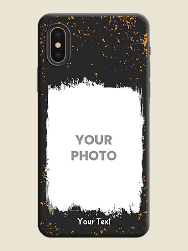 Custom Spray Free Design - Photo on Space Black Soft Matte Phone Cover - iPhone XS - alternate view