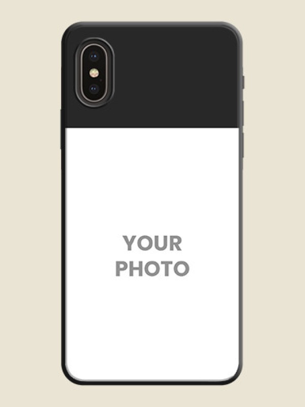 Custom Image Upload With Space Black Color On Custom Soft Matte Mobile Back Cover - iPhone Xs - alternate view