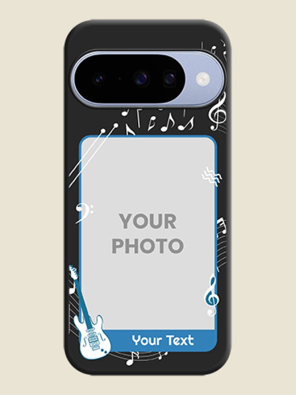 Custom Musical Theme Design with Text on Photo On Space Black Custom Soft Matte Mobile Back Cover - Google Pixel 10 5G - alternate view
