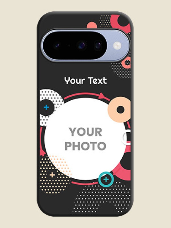 Custom Multicoloured Round Image On Space Black Custom Soft Matte Mobile Back Cover - Google Pixel 10 5G - alternate view