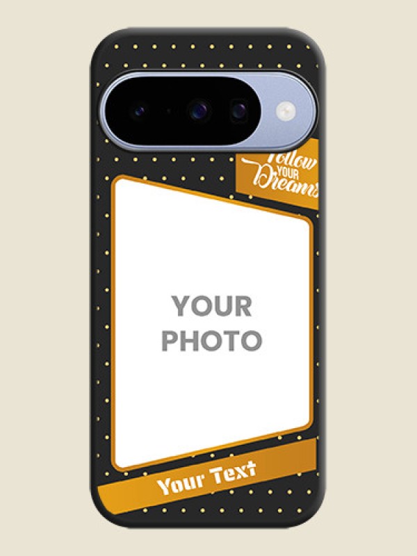 Custom Follow Your Dreams with White Dots On Space Black Custom Soft Matte Mobile Back Cover - Google Pixel 10 5G - alternate view