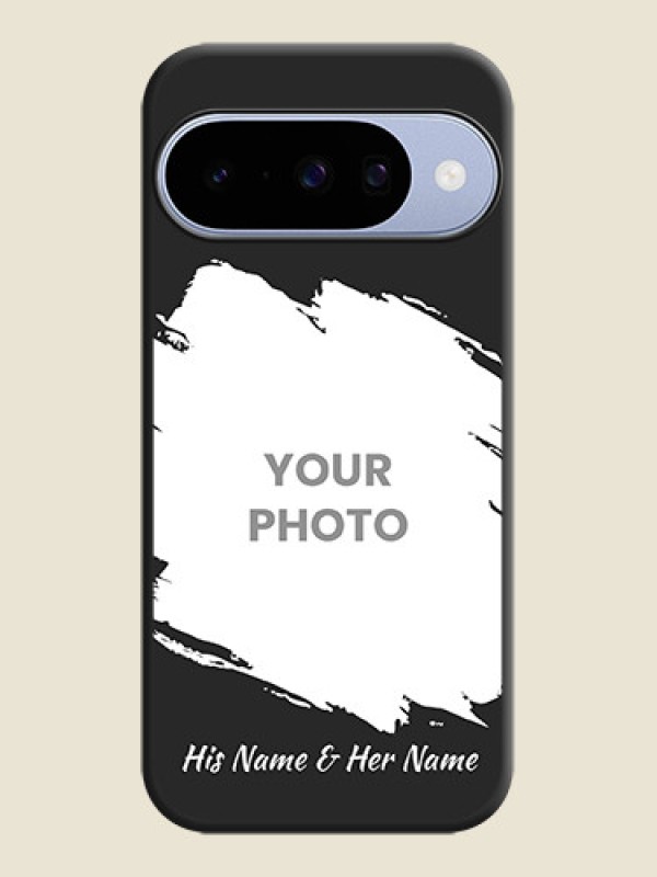 Custom Grunge Brush Strokes on Photo On Space Black Custom Soft Matte Mobile Back Cover - Google Pixel 10 5G - alternate view