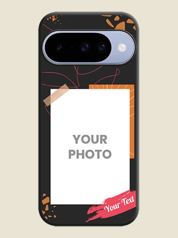 Custom Orange Photo Frame On Space Black Custom Soft Matte Mobile Back Cover - Google Pixel 10 5G - alternate view