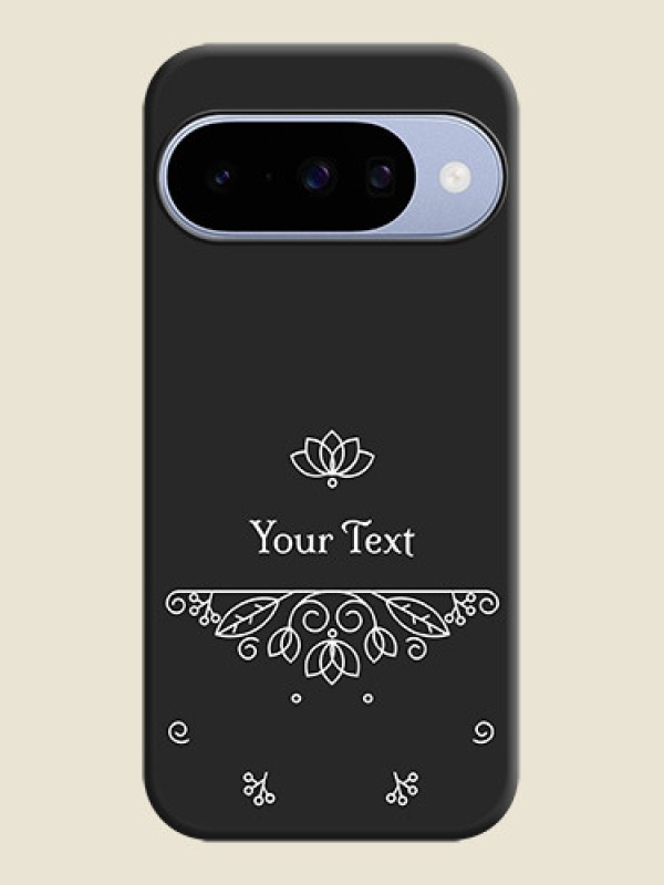 Custom Lotus Garden Custom Text On Space Black Custom Soft Matte Mobile Back Cover - Google Pixel 10 5G - alternate view