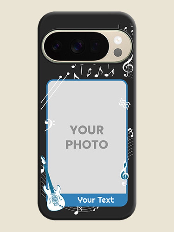 Custom Musical Theme Design with Text on Photo On Space Black Custom Soft Matte Mobile Back Cover - Google Pixel 10 Pro 5G - alternate view