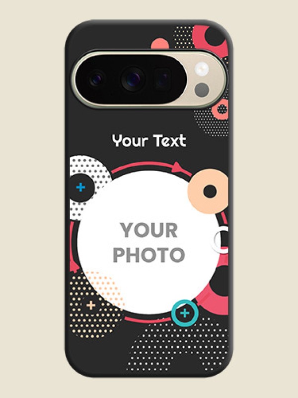 Custom Multicoloured Round Image On Space Black Custom Soft Matte Mobile Back Cover - Google Pixel 10 Pro 5G - alternate view