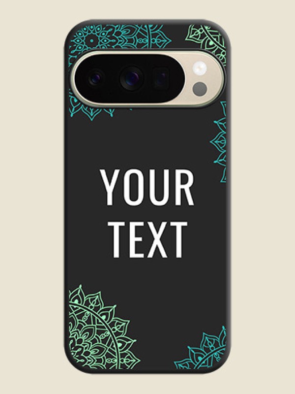 Custom Your Name with Floral Design On Space Black Custom Soft Matte Mobile Back Cover - Google Pixel 10 Pro 5G - alternate view