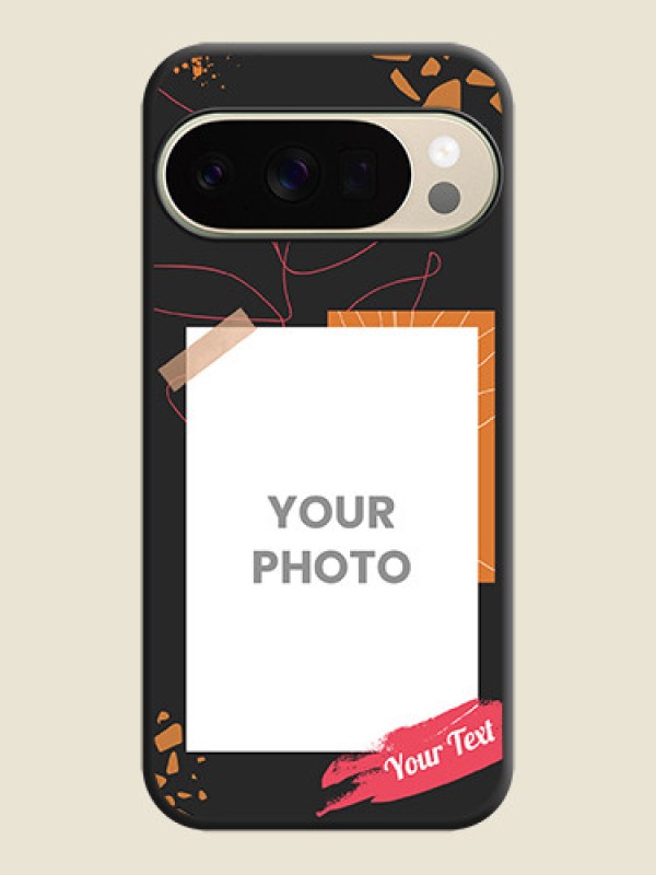 Custom Orange Photo Frame On Space Black Custom Soft Matte Mobile Back Cover - Google Pixel 10 Pro 5G - alternate view