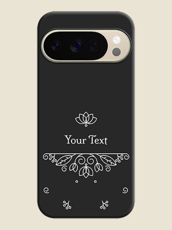 Custom Lotus Garden Custom Text On Space Black Custom Soft Matte Mobile Back Cover - Google Pixel 10 Pro 5G - alternate view