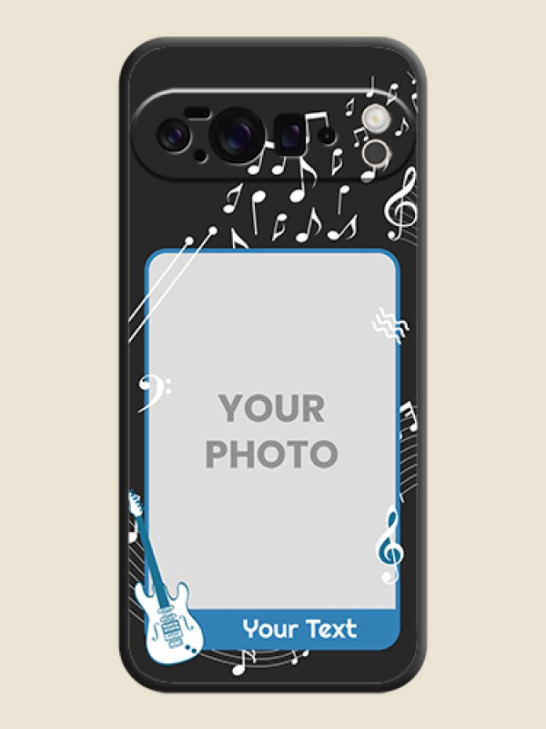 Custom Musical Theme Design with Text on Photo On Space Black Custom Soft Matte Mobile Back Cover - Google Pixel 10 Pro XL 5G - alternate view