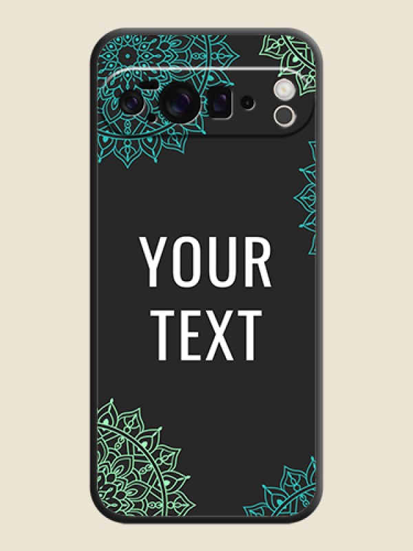 Custom Your Name with Floral Design On Space Black Custom Soft Matte Mobile Back Cover - Google Pixel 10 Pro XL 5G - alternate view