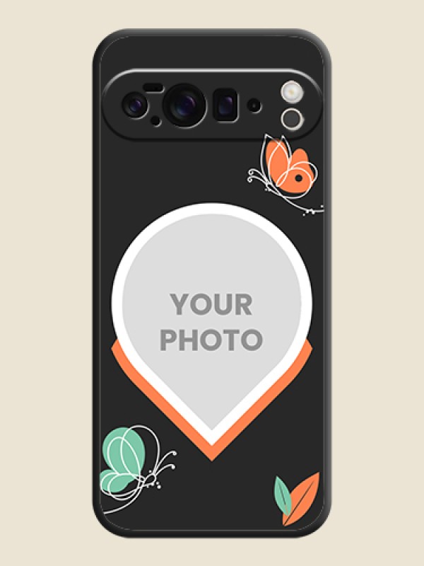 Custom Upload Pic With Simple Butterly Design On Space Black Custom Soft Matte Mobile Back Cover - Google Pixel 10 Pro XL 5G - alternate view