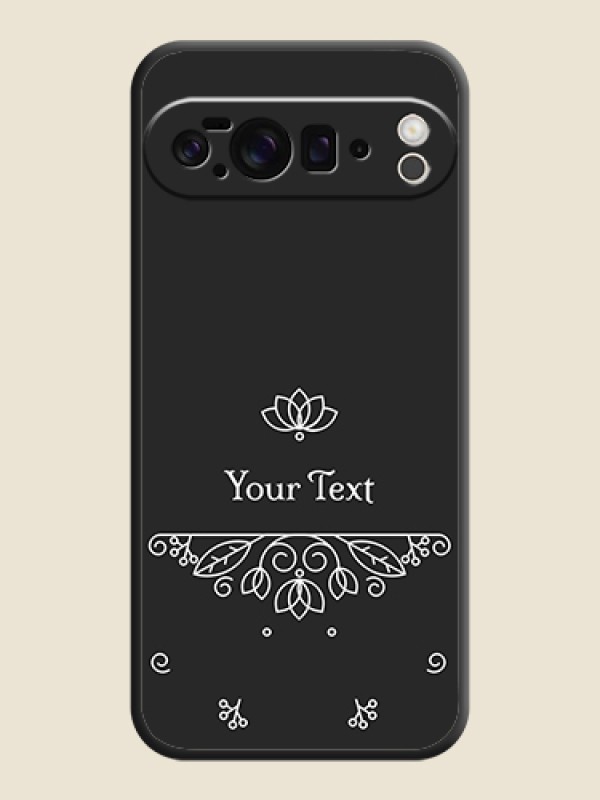 Custom Lotus Garden Custom Text On Space Black Custom Soft Matte Mobile Back Cover - Google Pixel 10 Pro XL 5G - alternate view