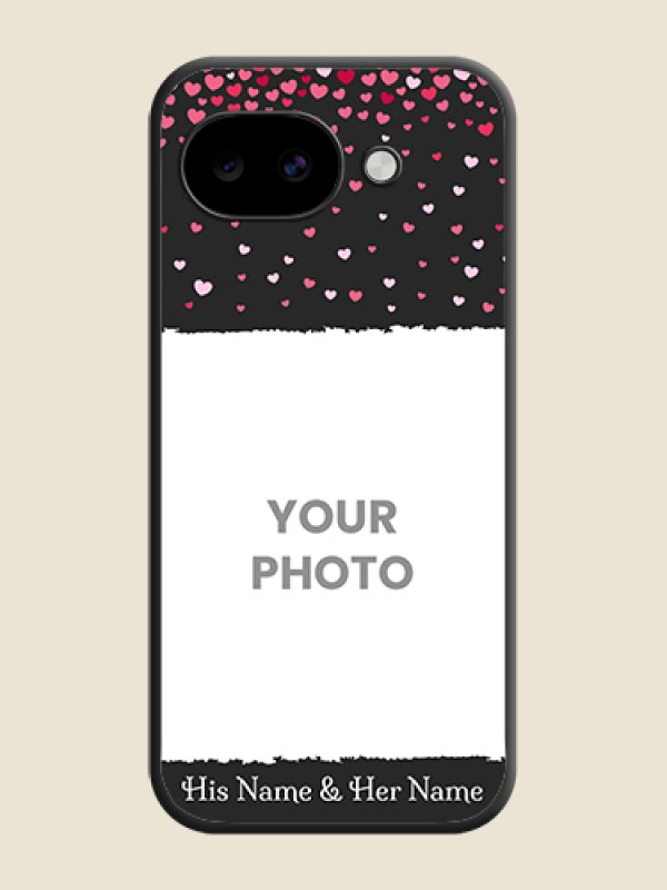 Custom Fall in Love with Your Partner on Photo On Space Black Custom Soft Matte Mobile Back Cover - Google Pixel 10A 5G - alternate view