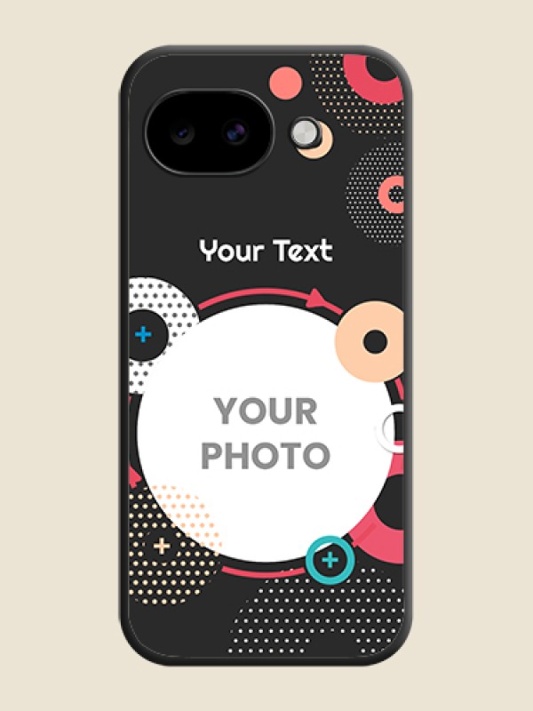 Custom Multicoloured Round Image On Space Black Custom Soft Matte Mobile Back Cover - Google Pixel 10A 5G - alternate view