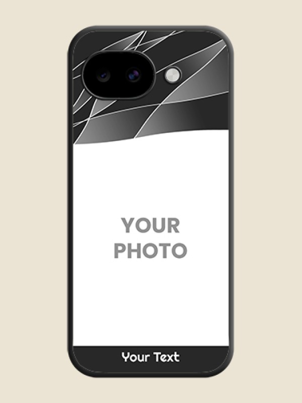 Custom Mixed Wave Lines on Photo On Space Black Custom Soft Matte Mobile Back Cover - Google Pixel 10A 5G - alternate view