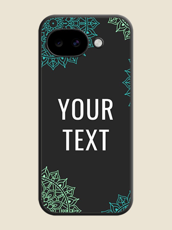 Custom Your Name with Floral Design On Space Black Custom Soft Matte Mobile Back Cover - Google Pixel 10A 5G - alternate view