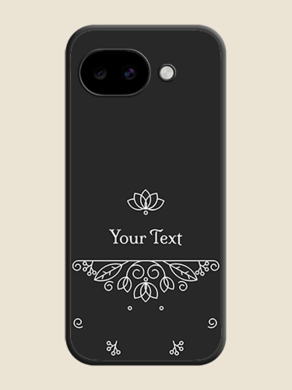 Custom Lotus Garden Custom Text On Space Black Custom Soft Matte Mobile Back Cover - Google Pixel 10A 5G - alternate view