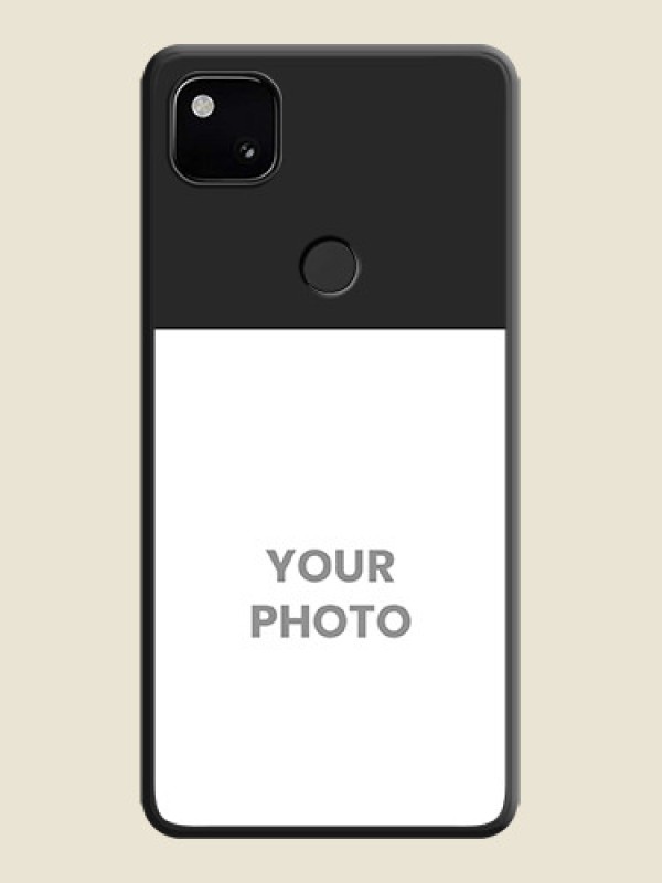 Custom Image Upload With Space Black Color On Custom Soft Matte Mobile Back Cover - Google Pixel 4A - alternate view