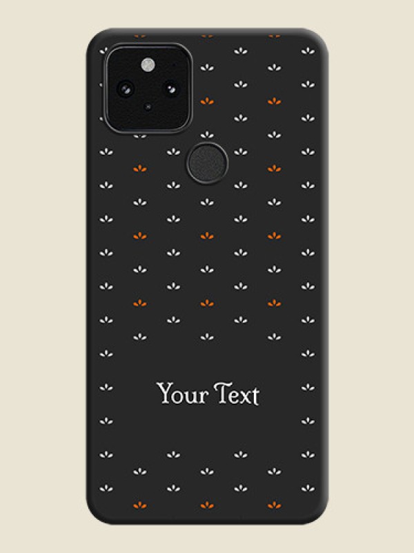 Custom Simple Pattern With Custom Text On Space Black Custom Soft Matte Mobile Back Cover - Pixel 5 5G - alternate view