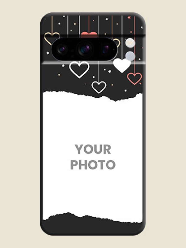 Custom Love Hangings with Splash Wave Picture On Space Black Custom Soft Matte Mobile Back Cover - Pixel 8 Pro 5G - alternate view