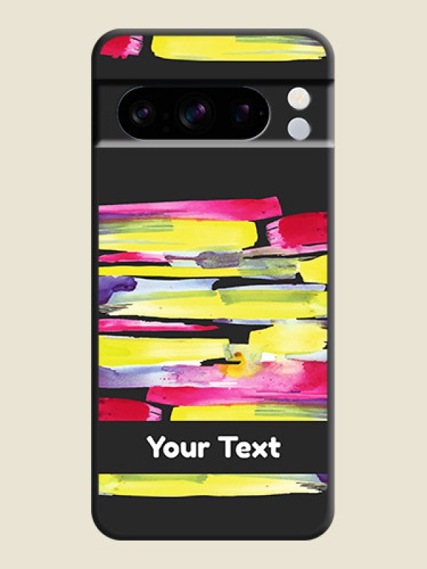 Custom Brush Coloured On Space Black Custom Soft Matte Mobile Back Cover - Pixel 8 Pro 5G - alternate view