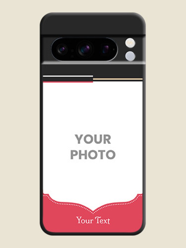 Custom Classic Plain Design with Name On Space Black Custom Soft Matte Mobile Back Cover - Pixel 8 Pro 5G - alternate view