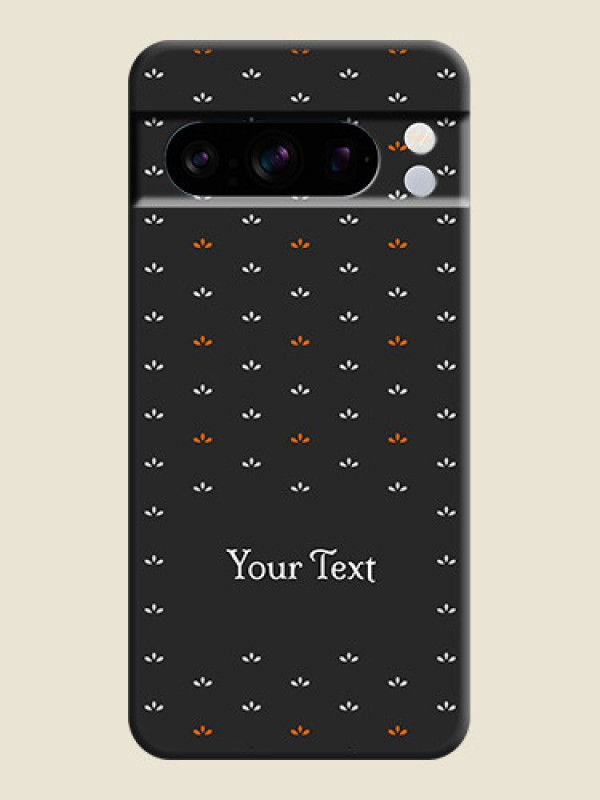 Custom Simple Pattern With Custom Text On Space Black Custom Soft Matte Mobile Back Cover - Pixel 8 Pro 5G - alternate view
