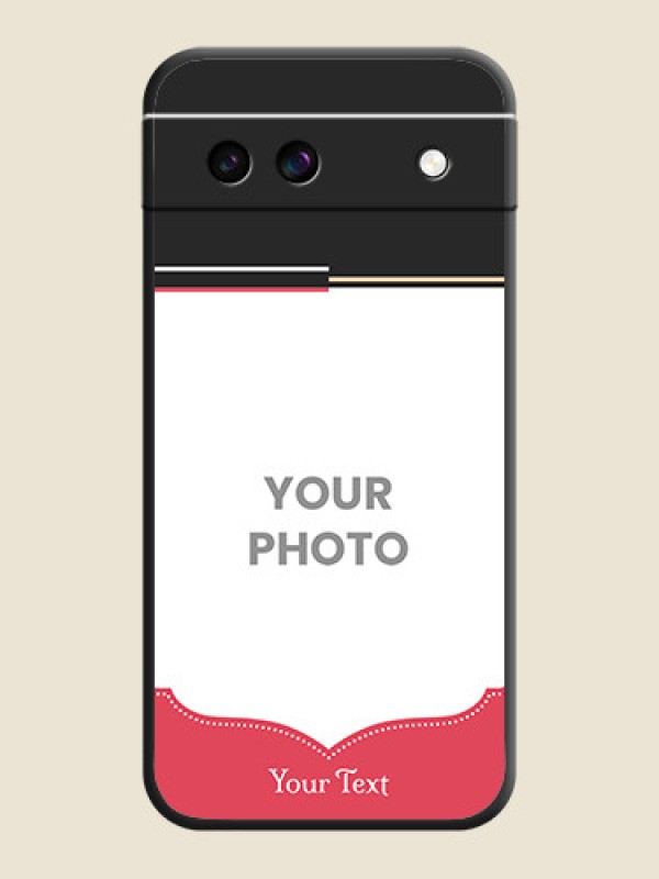 Custom Classic Plain Design with Name On Space Black Custom Soft Matte Mobile Back Cover - Google Pixel 8A 5G - alternate view