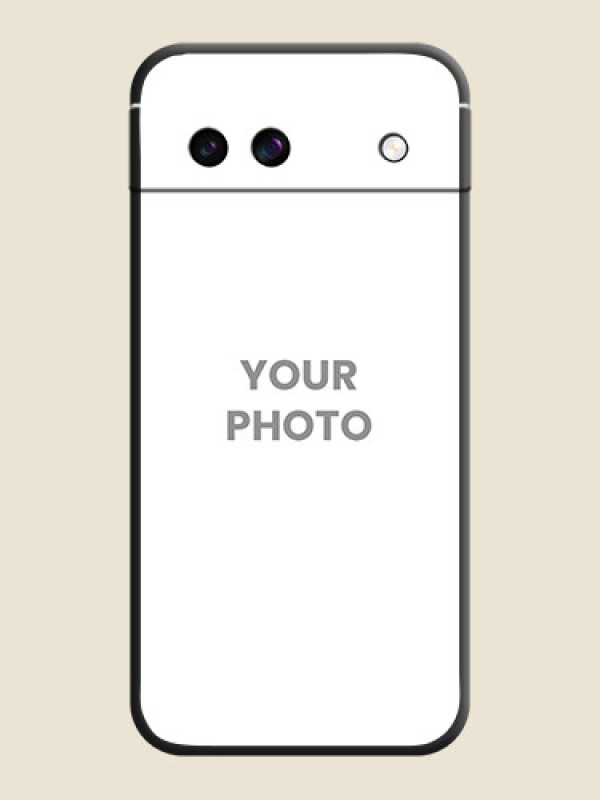 Custom Full Single Pic Upload On Space Black Custom Soft Matte Mobile Back Cover - Google Pixel 8A 5G - alternate view