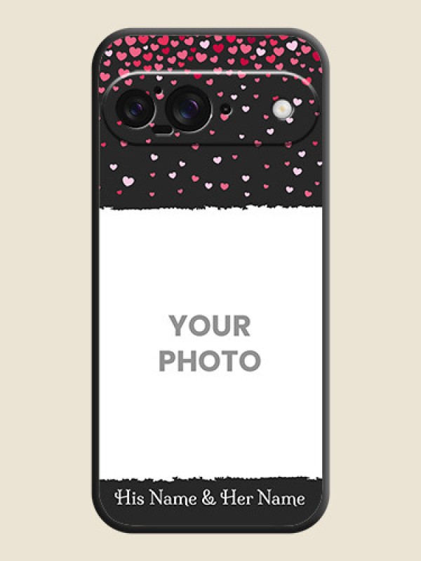 Custom Fall in Love with Your Partner on Photo On Space Black Custom Soft Matte Mobile Back Cover - Google Pixel 9 5G - alternate view