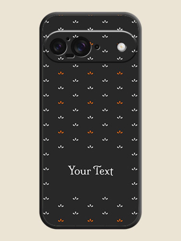 Custom Simple Pattern With Custom Text On Space Black Custom Soft Matte Mobile Back Cover - Google Pixel 9 5G - alternate view